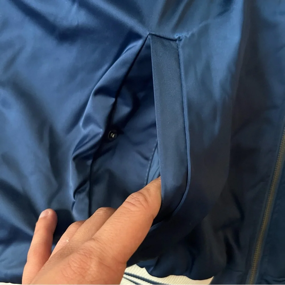 Harley Davidson Men's Club Crew Bomber Varsity Jacket Blue Size XXL - Picture 3 of 8